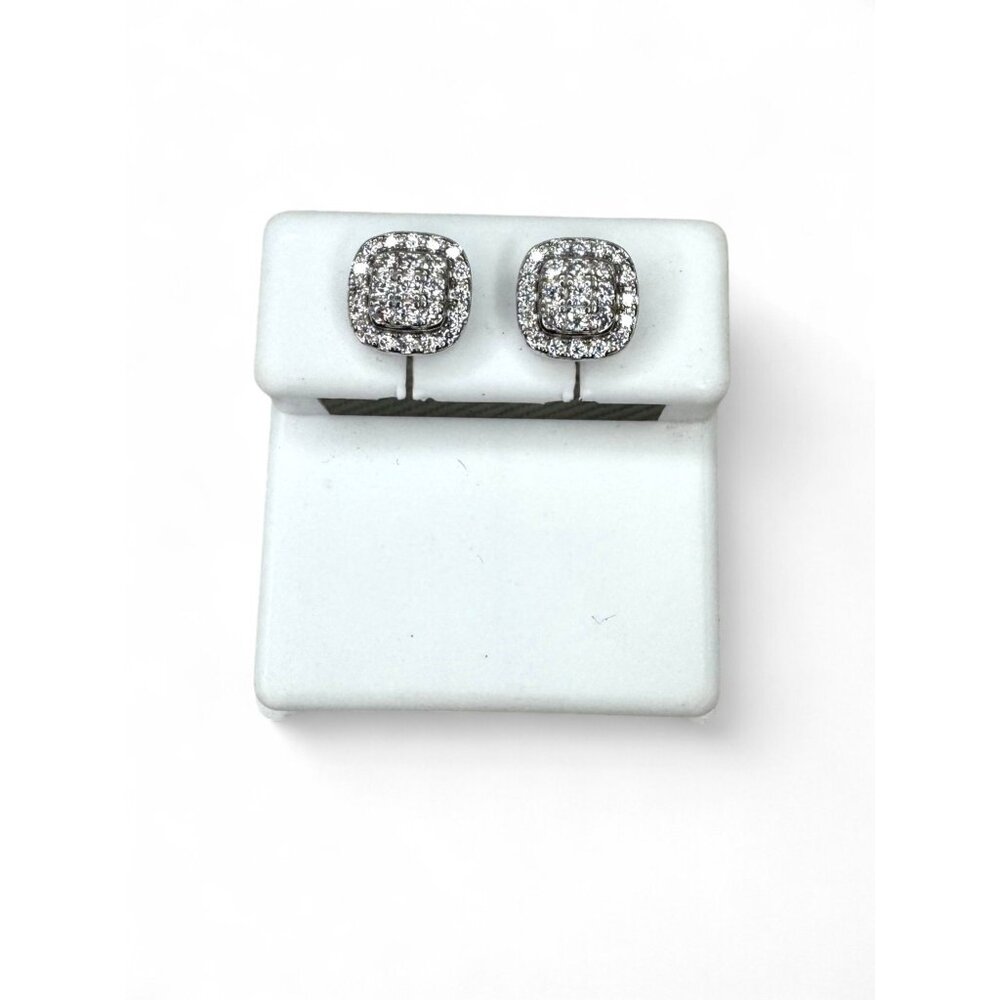 Moissanite Stud Earrings 0.55 CTW 925 Sterling Silver Screw Back